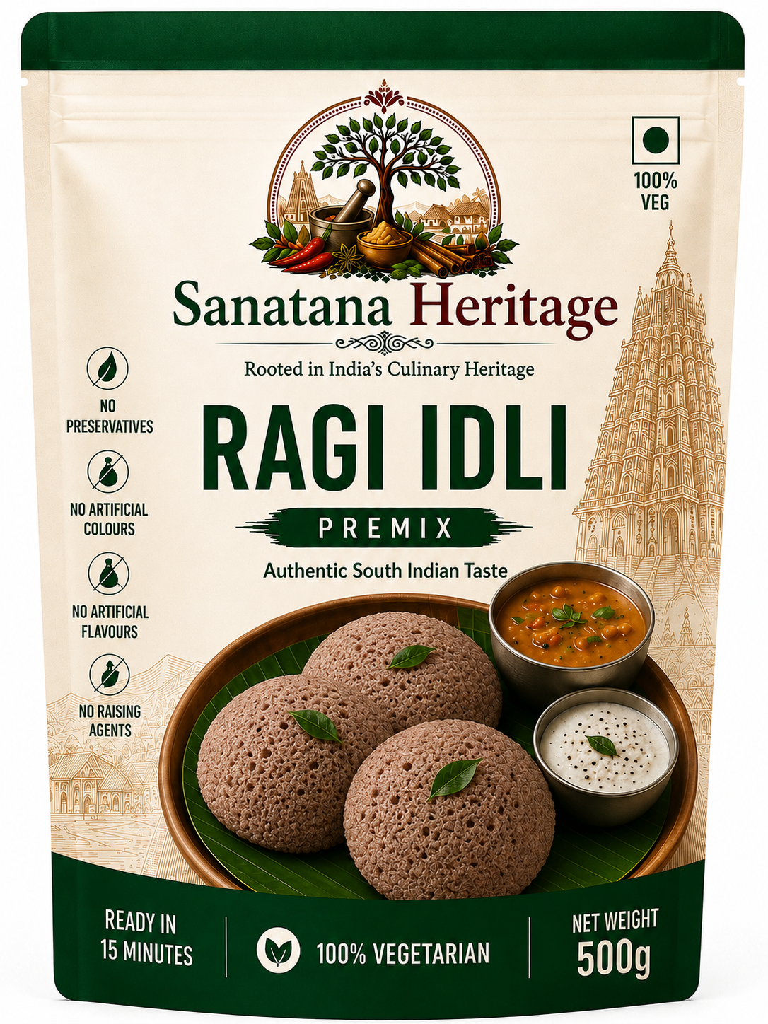Sanatana Heritage Ragi Idli Premix pack
