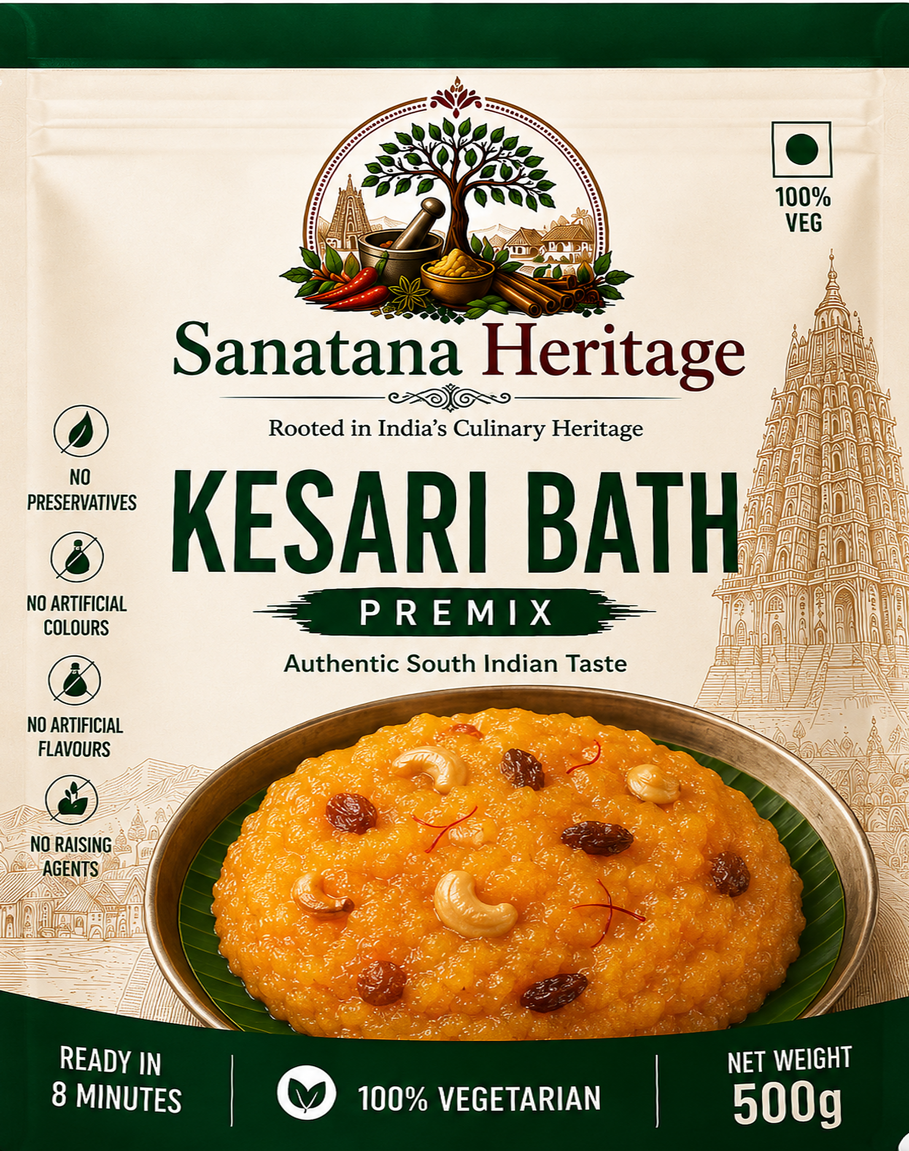 Sanatana Heritage Kesari Bath Premix ready-to-cook premix