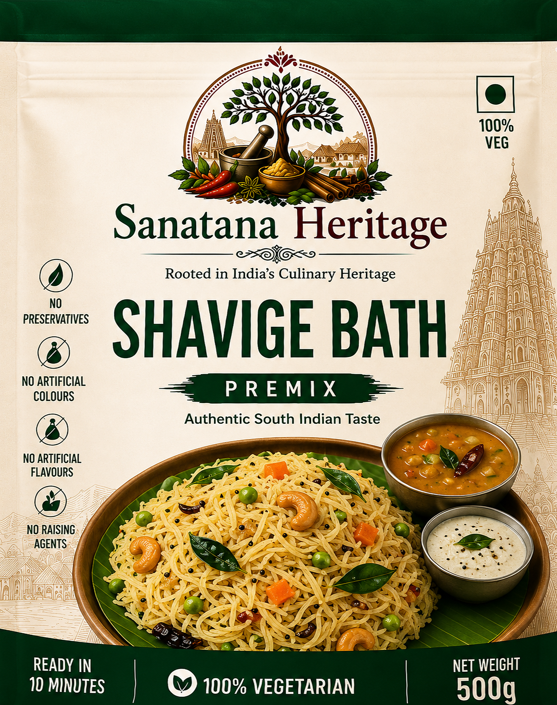 Sanatana Heritage Shavige Bath Premix ready-to-cook premix